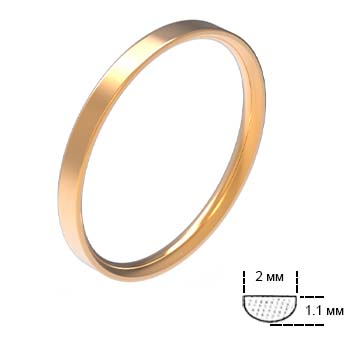 Обручальное кольцо О2