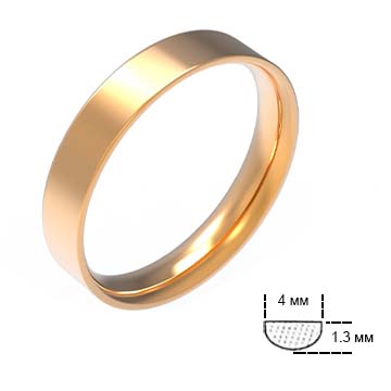 Обручальное кольцо О4