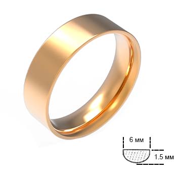 Обручальное кольцо О6