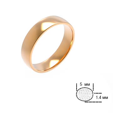 Обручальное кольцо К5