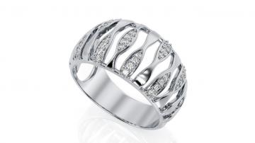 Женское кольцо AU214