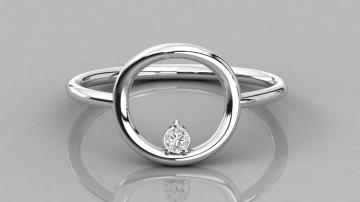 Женское кольцо AU292