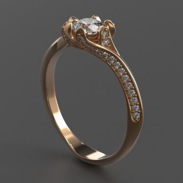 Женское кольцо AU104
