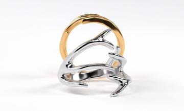 Женское кольцо AU134