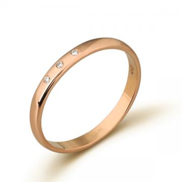Кольцо женское из золота с бриллиантами